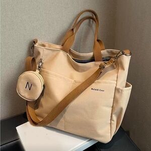 Unisex~Lightweight Casual Tote Bag|Tan/Brown|NWOT